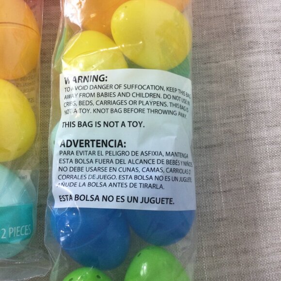 Lot of 4 Way to Celebrate Colorful Reusable Fillable Easter Eggs 12 Count Each - Picture 5 of 7
